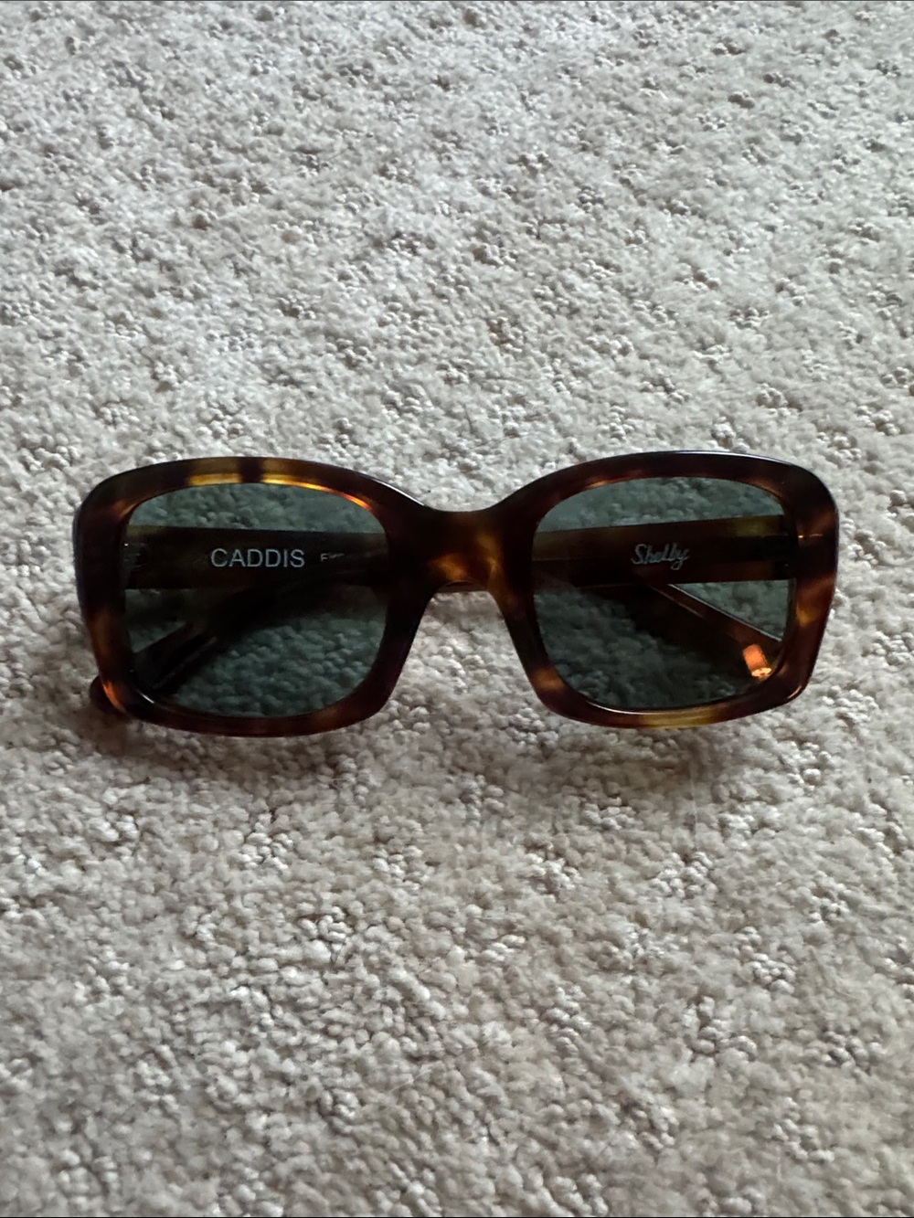 CADDIS Tortoiseshell Women’s Sunglasses - Green Lenses